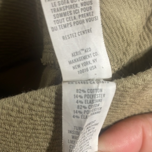 Offline By Aerie Tan OG High Waisted Flare Textured Leggings Sz Medium - Picture 3 of 4